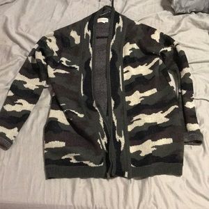 Camo sweater
